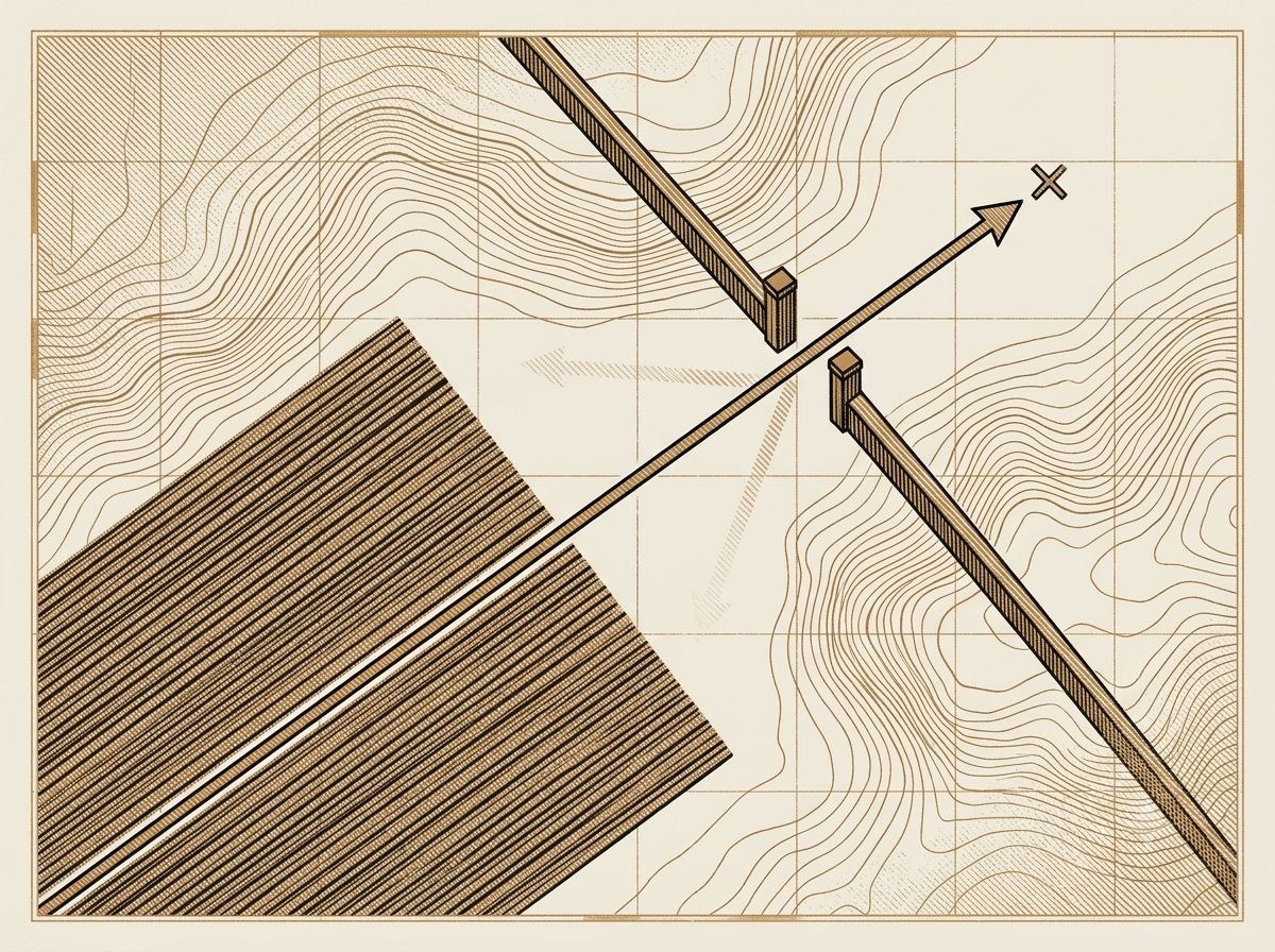 Engraved tactical plate showing a breakout passing through a gate